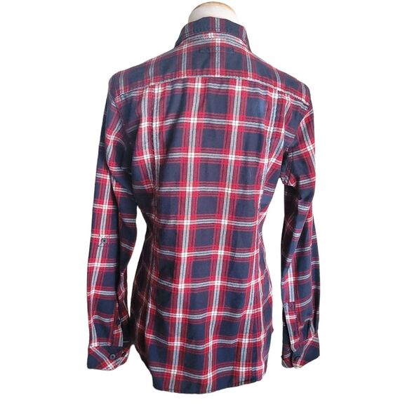 Duluth Trading Co Women's Crosscut Wicking Flannel Shirt Size Medium 31706 - Picture 3 of 15